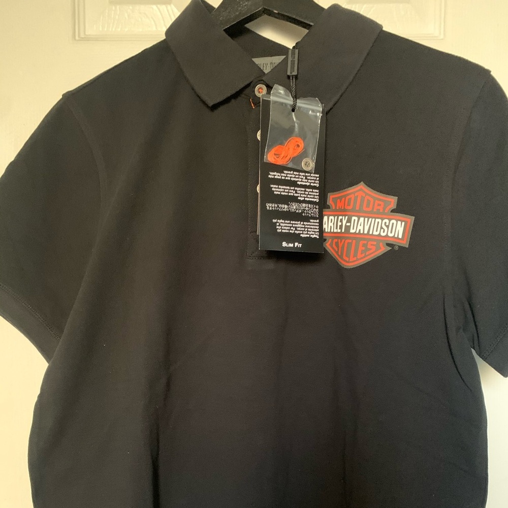 Harley Davidson Black polo shirt